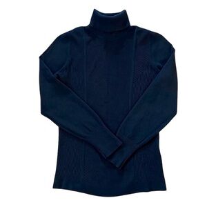 Conrad C Collection Top Turtleneck Ribbed Black Women’s Medium